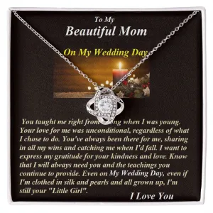 Love Knot Necklace, with Message Card