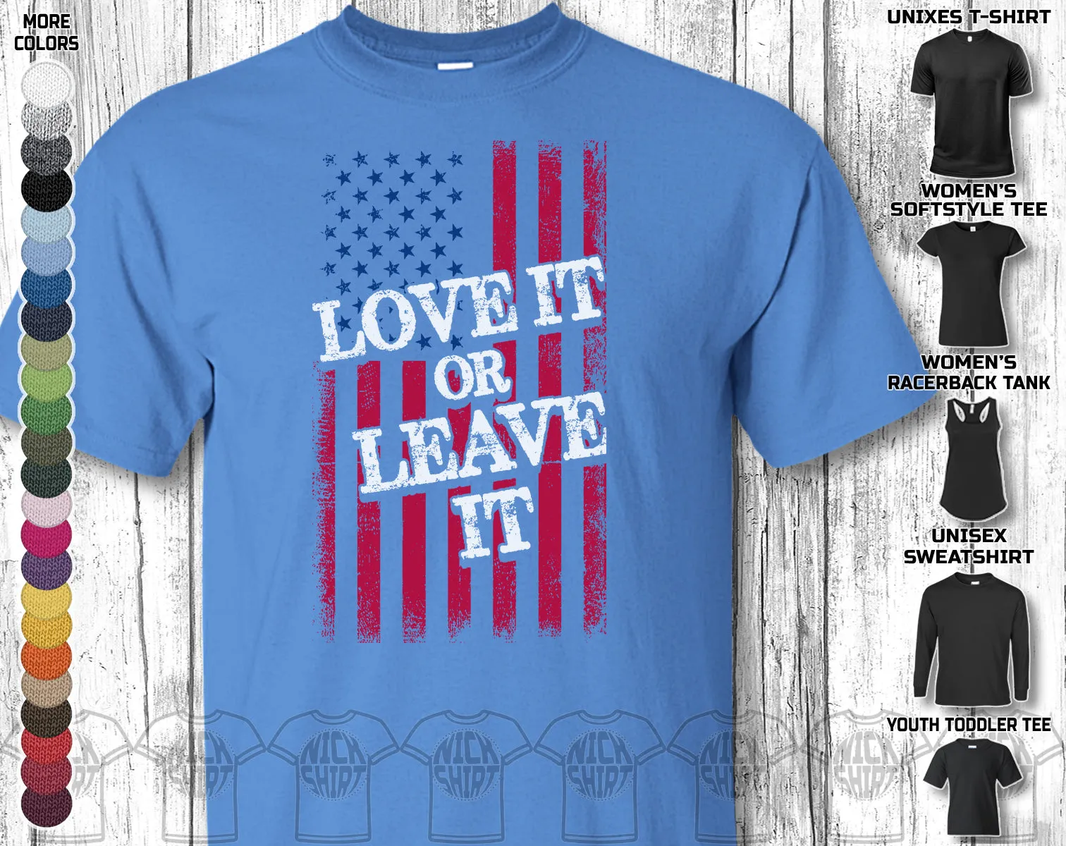 Love Leave Independence Day July 4th American Flag US Veteran Army Soldier Gift Unisex T-Shirt