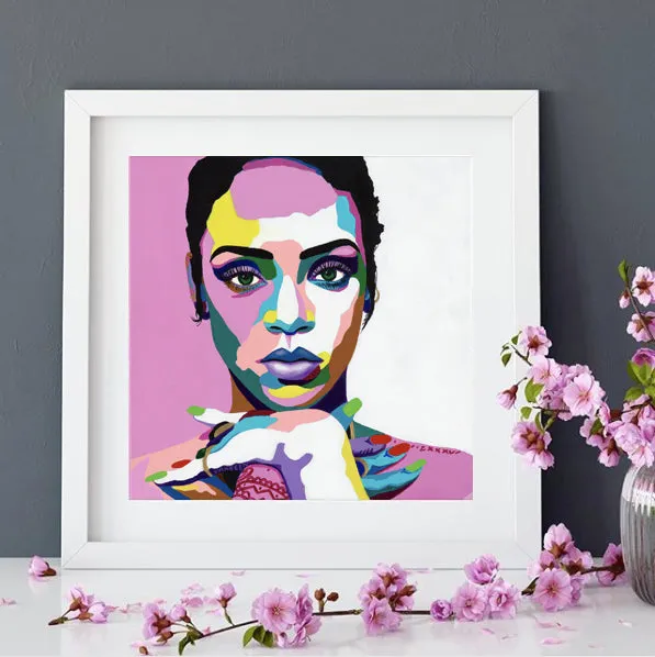 Love On The Brain - Rihanna portrait - Limited Edition Giclee Art Prints & Wall Decor - Vakseen Art
