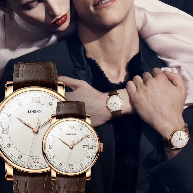 lovers Vintage Quartz Couple  Men women Wrist watch
