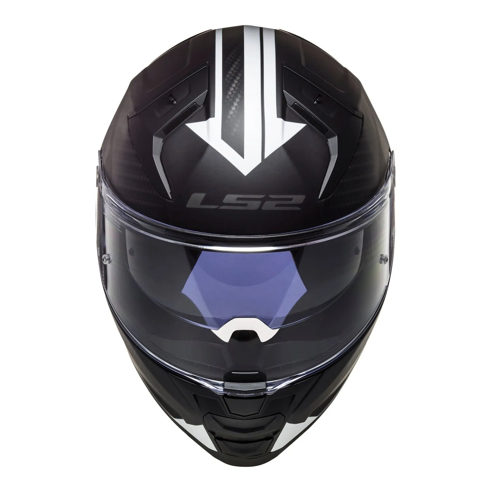LS2 FF811 Vector II Splitter Helmets - Matte Black / White 06