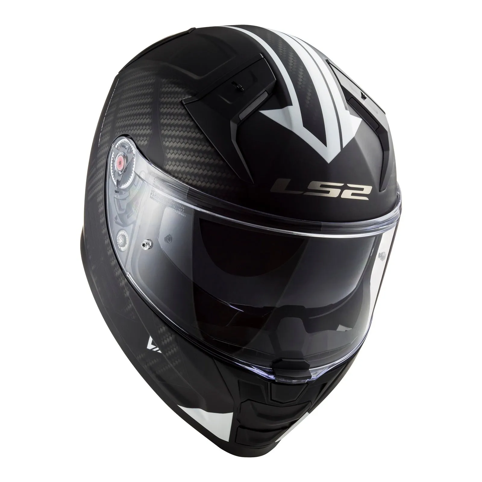 LS2 FF811 Vector II Splitter Helmets - Matte Black / White 06