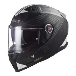 LS2 FF811 Vector II Splitter Helmets - Matte Black / White 06