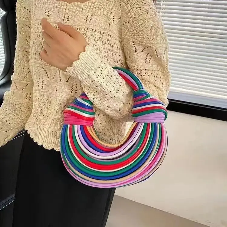 Luxe Rope-Weave Evening Clutch