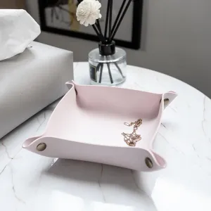 Luxora | Elegant Faux Leather Jewelry Tray