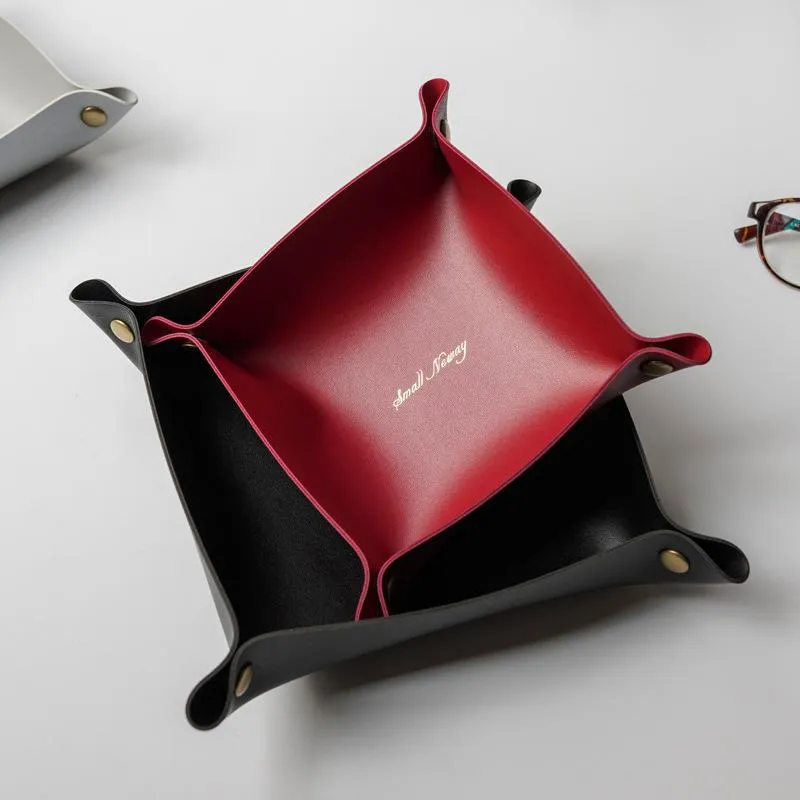 Luxora | Elegant Faux Leather Jewelry Tray