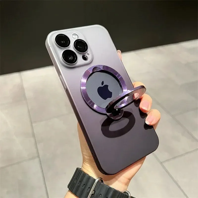 Luxury Gradient Magsafe Case for iPhone With Kickstand