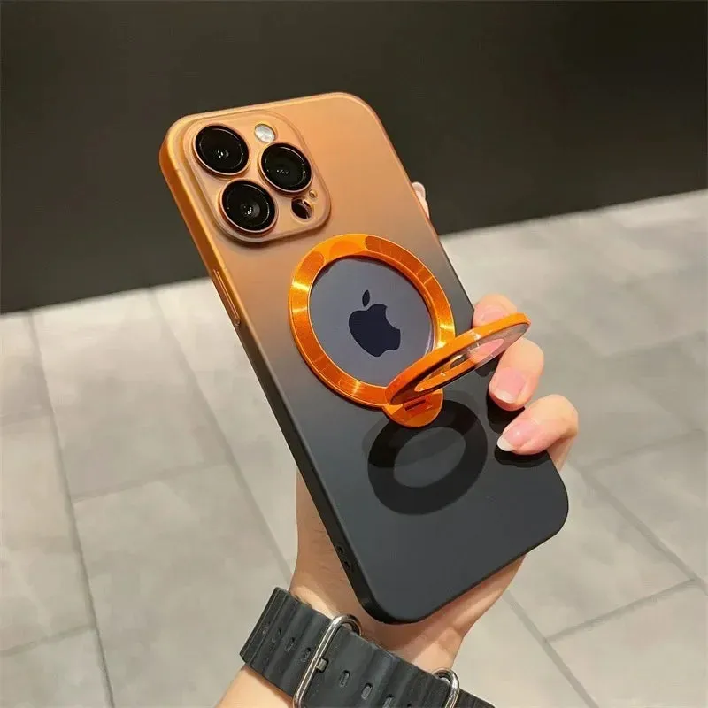 Luxury Gradient Magsafe Case for iPhone With Kickstand