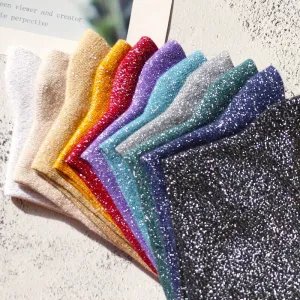 Luxury Shiny Gold & Silver Silk Socks