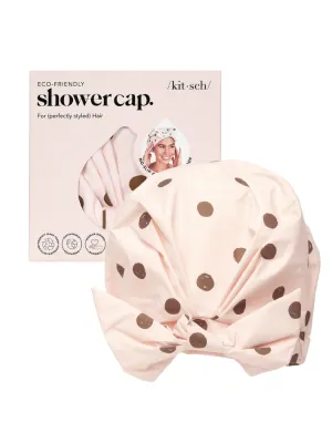 Luxury Shower Cap - Blush Dot