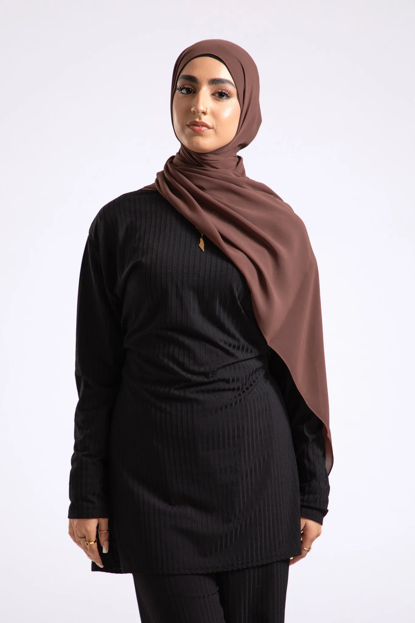 Luxury Soft Chiffon Hijab - Chicory Coffee