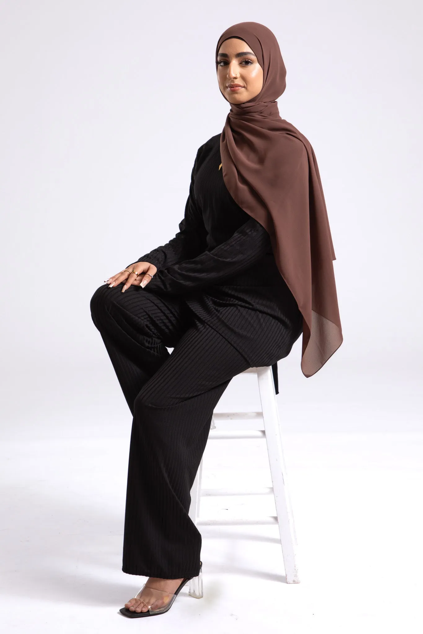 Luxury Soft Chiffon Hijab - Chicory Coffee