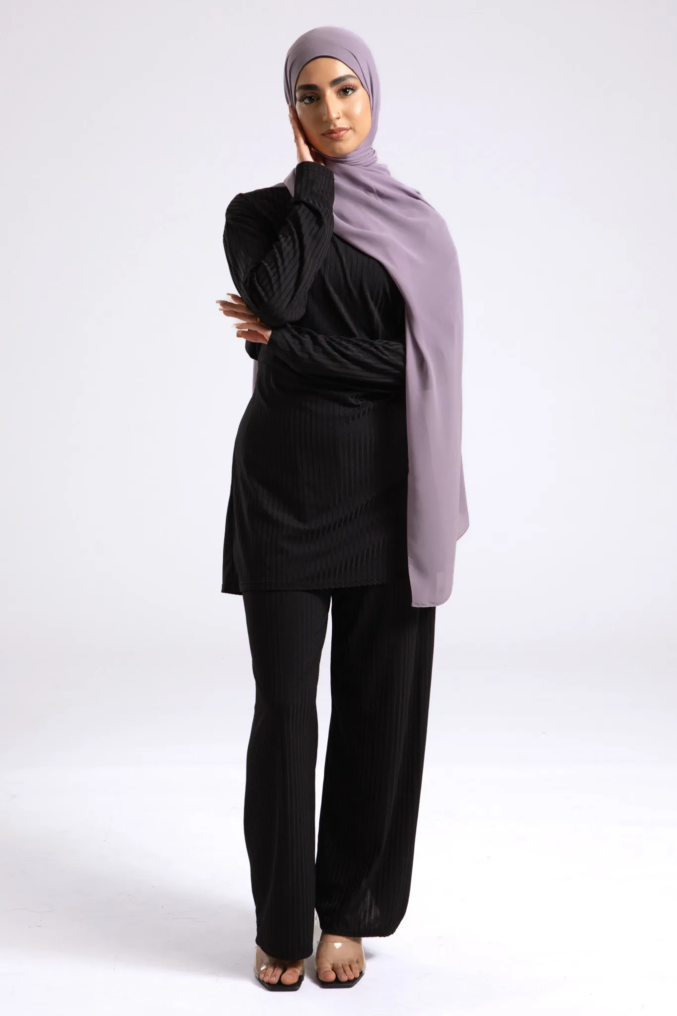 Luxury Soft Chiffon Hijab - Dusky Lilac