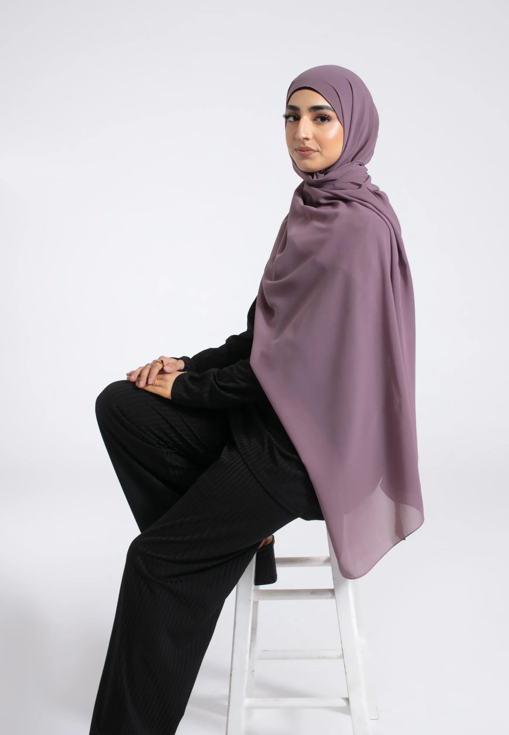 Luxury Soft Chiffon Hijab - Mulberry