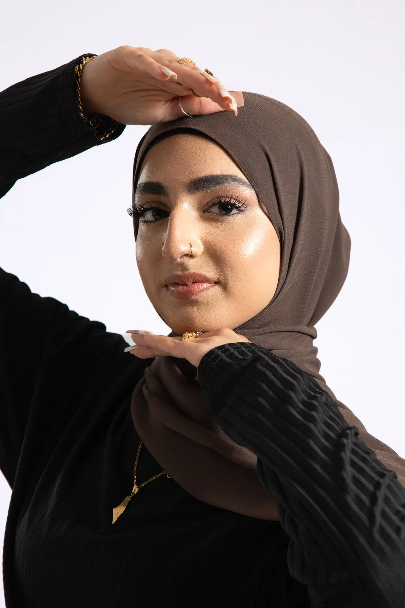 Luxury Soft Chiffon Hijab - Oak Brown