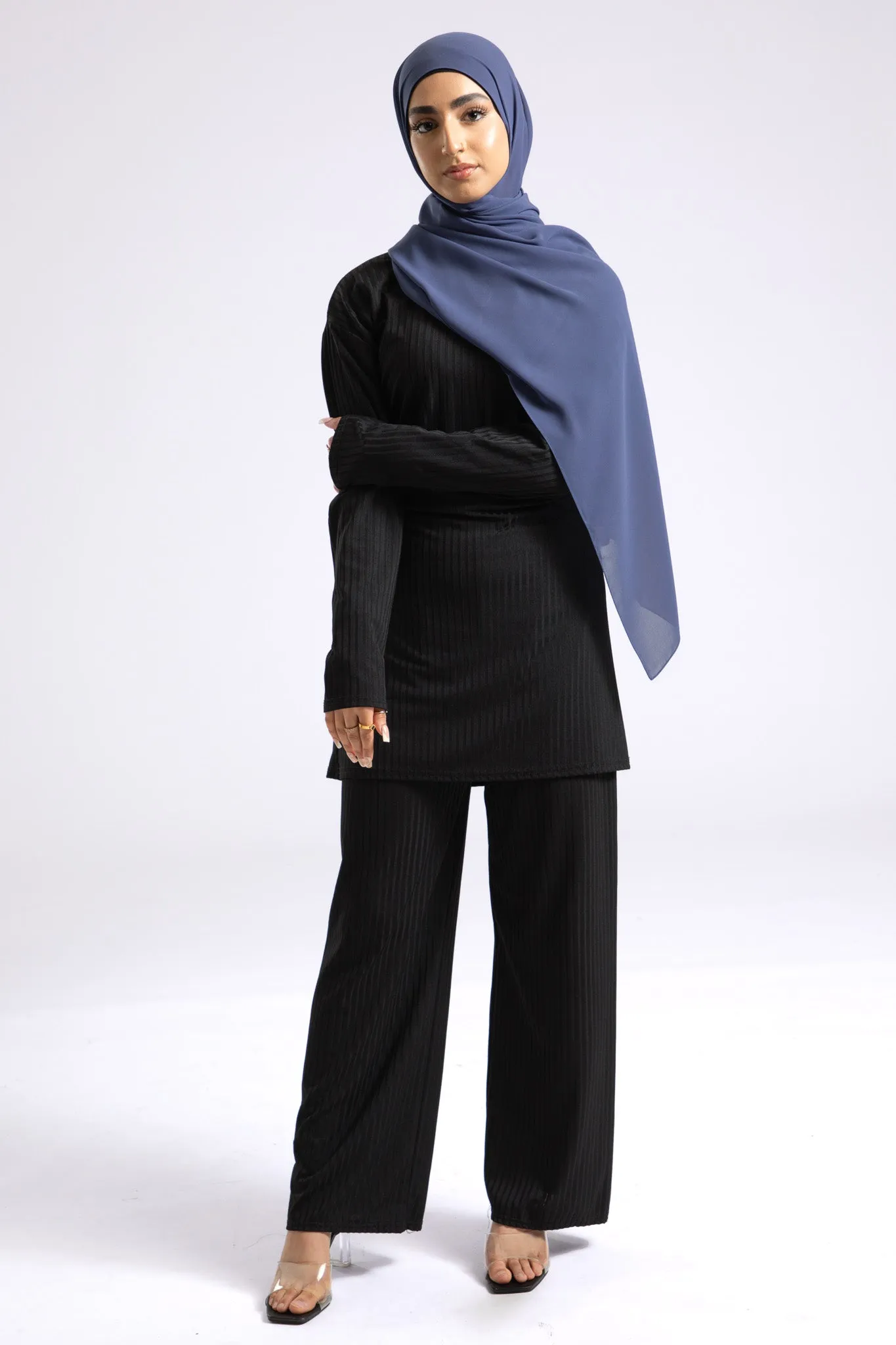 Luxury Soft Chiffon Hijab - Periwinkle Blue