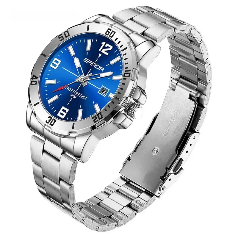 Luxury Stainless Steel Quartz Men's Watch