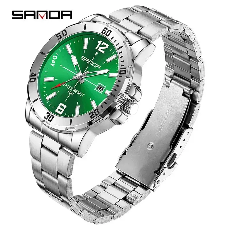 Luxury Stainless Steel Quartz Men's Watch
