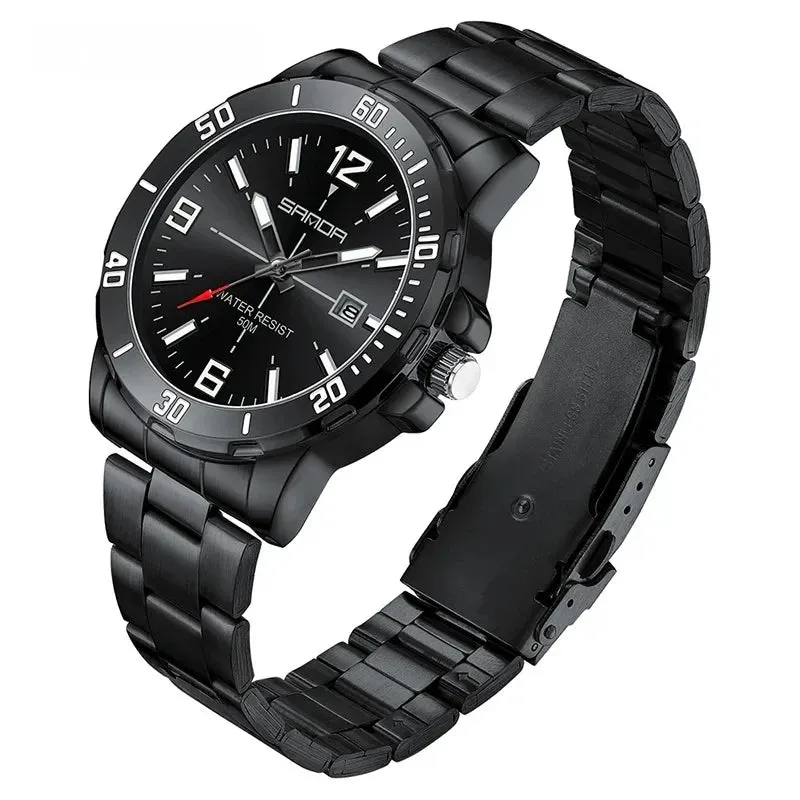 Luxury Stainless Steel Quartz Men's Watch
