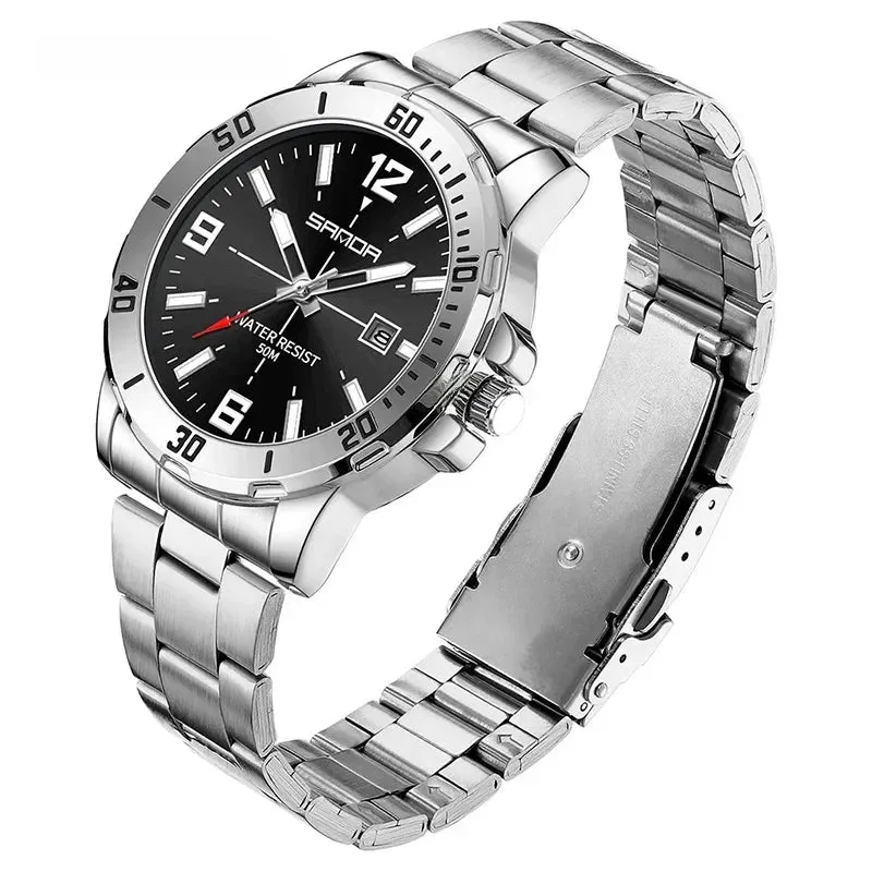 Luxury Stainless Steel Quartz Men's Watch