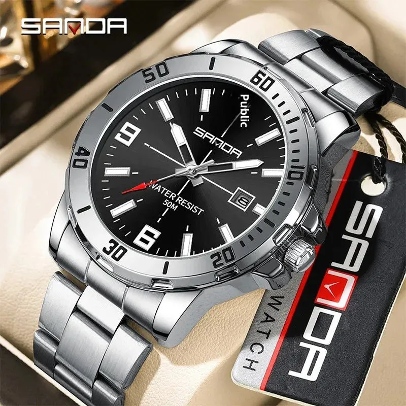 Luxury Stainless Steel Quartz Men's Watch