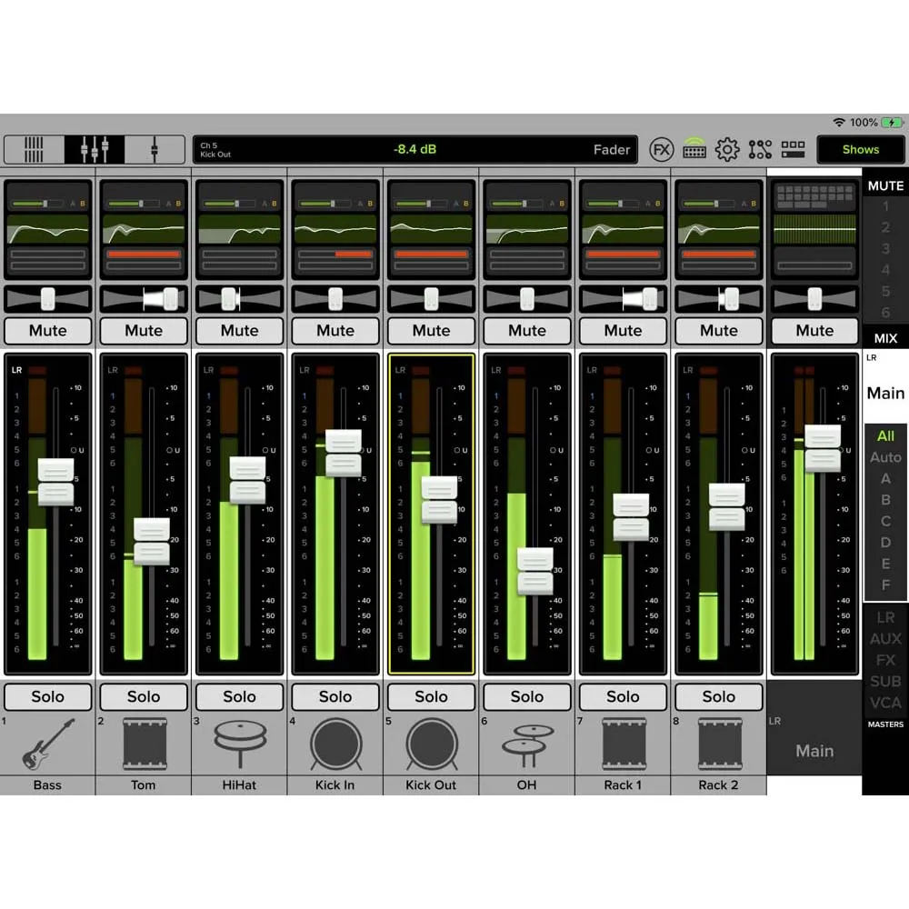 Mackie DL32S 32-Channel Wireless Digital Live Sound Mixer with Built-In Wi-Fi