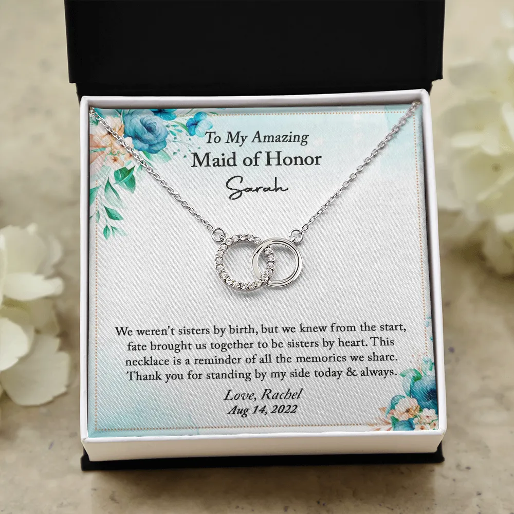 Maid of Honor Thank You Gift From Bride, Maid of Honor Gift Necklace