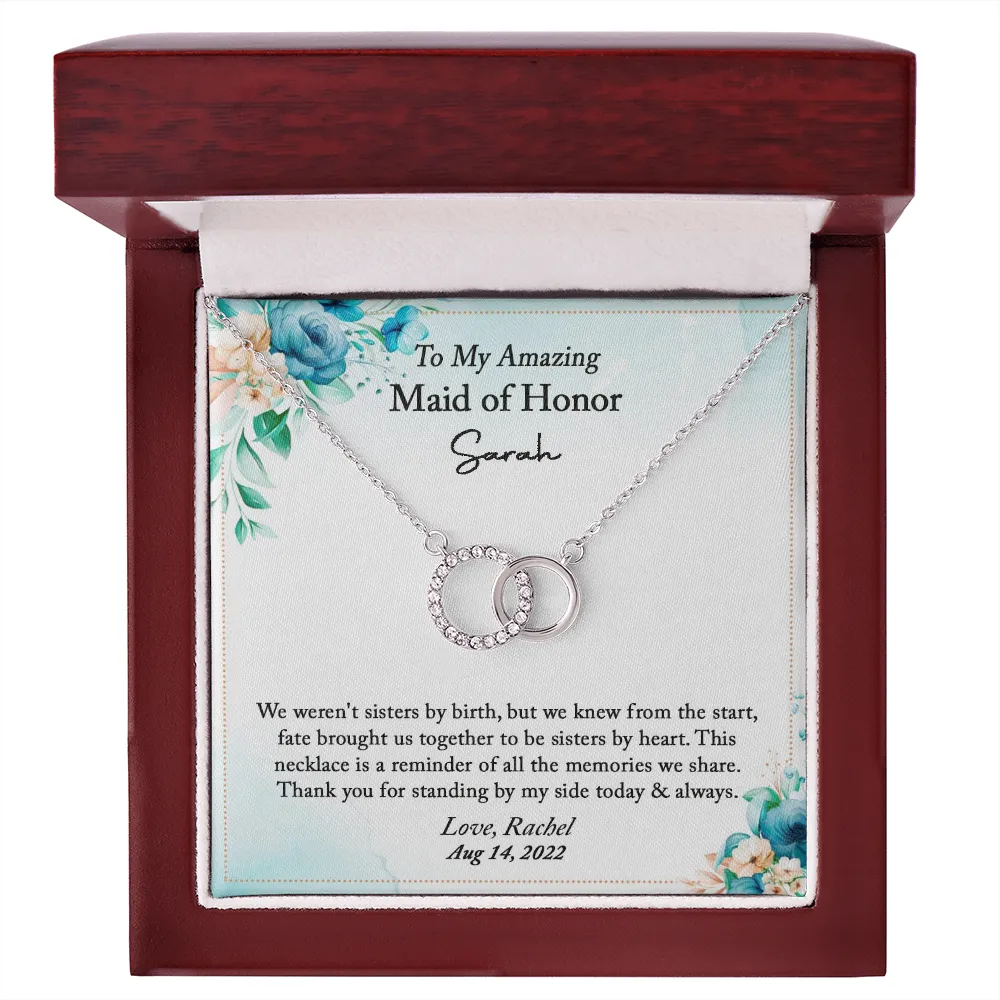 Maid of Honor Thank You Gift From Bride, Maid of Honor Gift Necklace