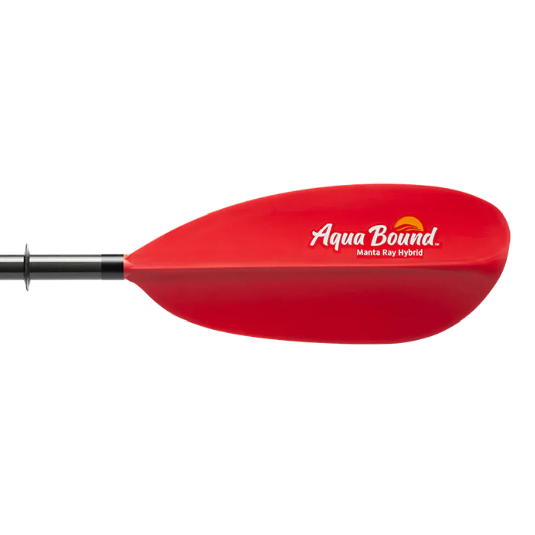 Manta Ray Hybrid Versa-Lok 2 piece Kayak Paddle - Sunset Red