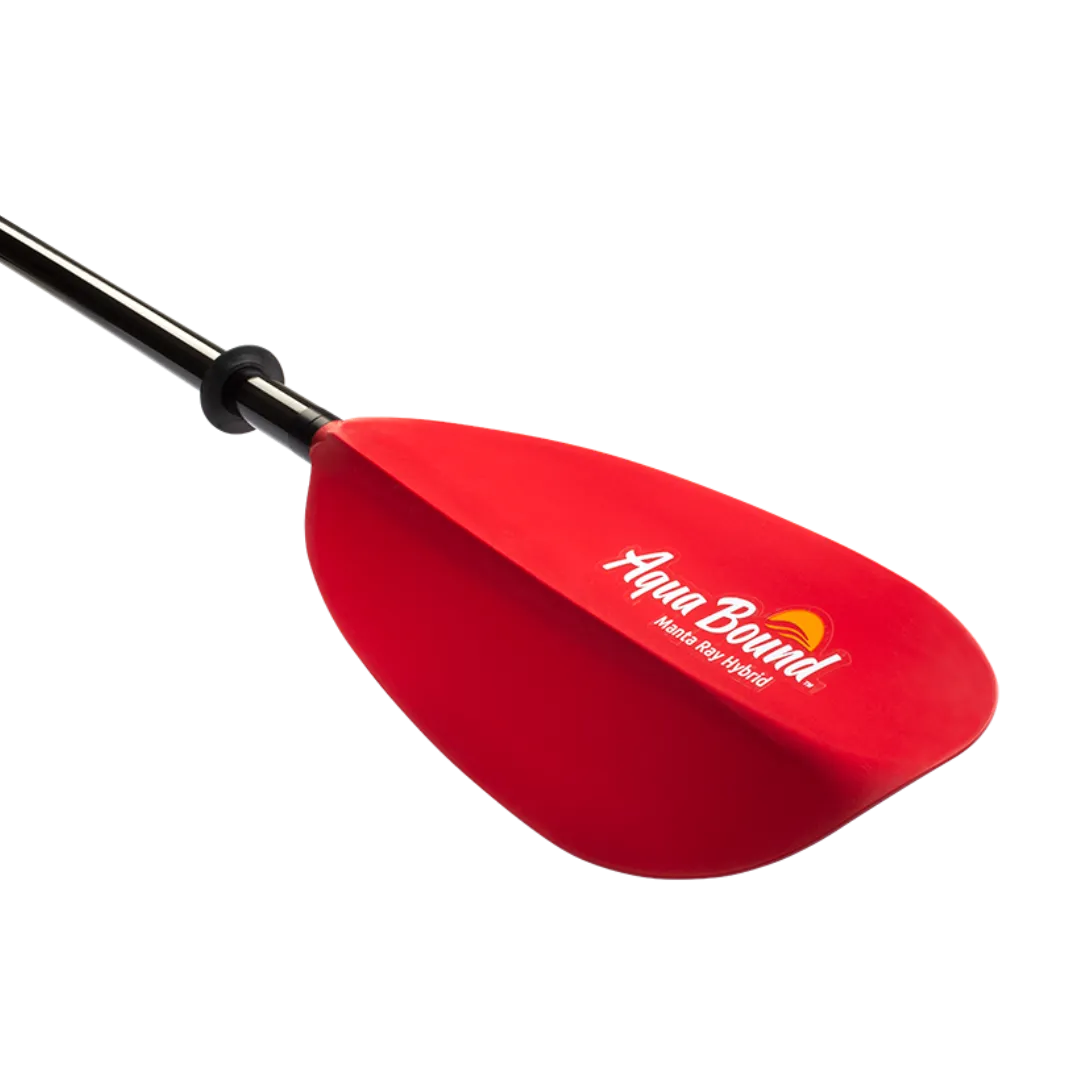 Manta Ray Hybrid Versa-Lok 2 piece Kayak Paddle - Sunset Red
