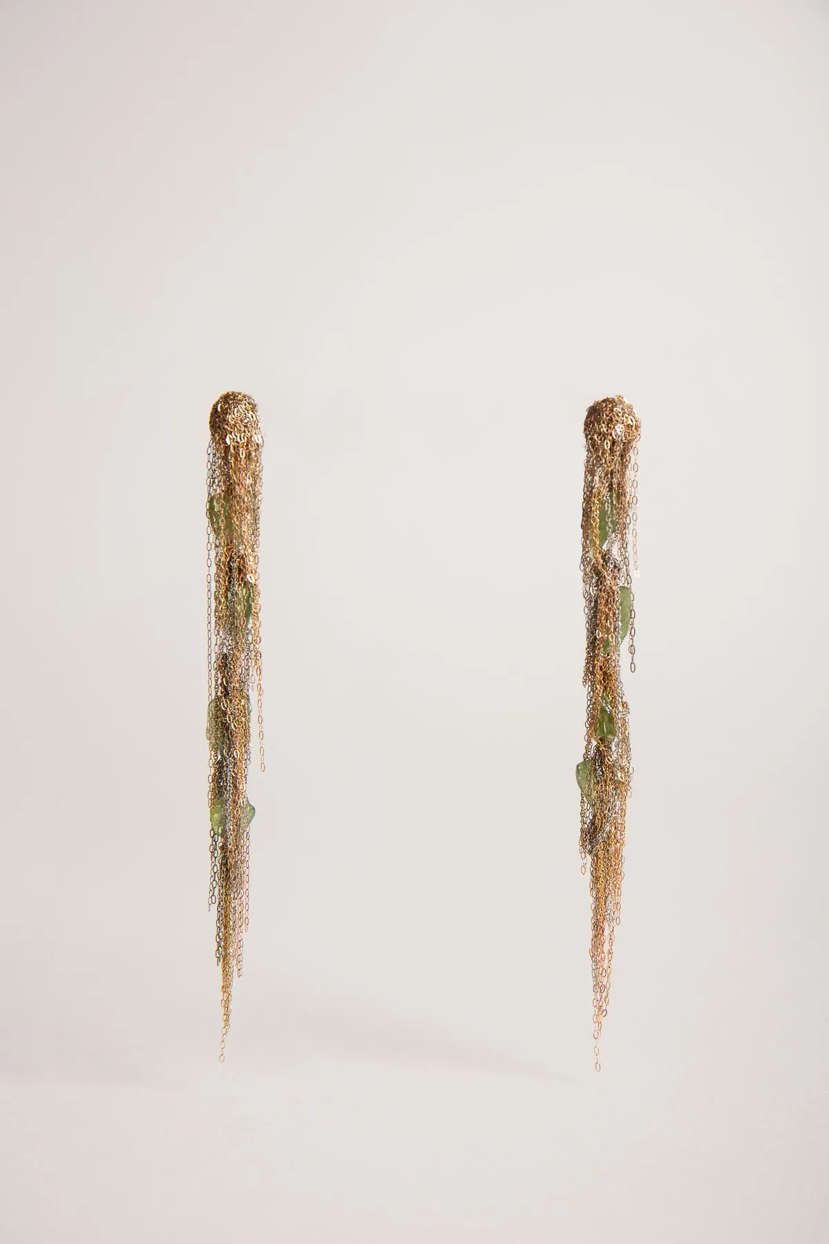 MARTIN BERNSTEIN | GOLD TZARORITE EARRINGS
