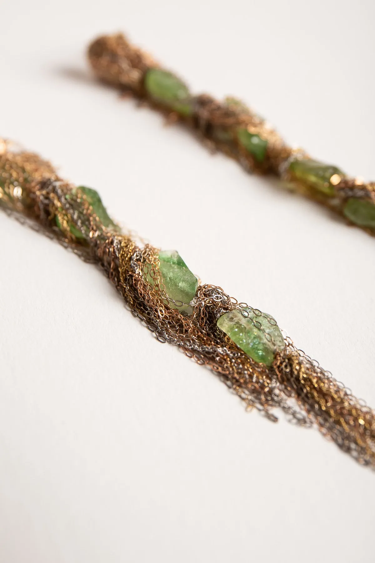 MARTIN BERNSTEIN | GOLD TZARORITE EARRINGS
