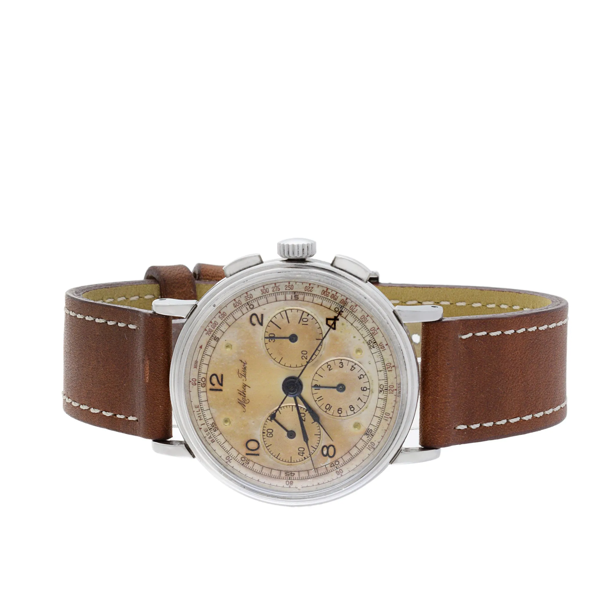 Mathey Tissot 1940's Stainless Steel Chronograph