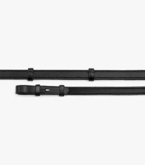 Matteo Leather Grip Reins Black