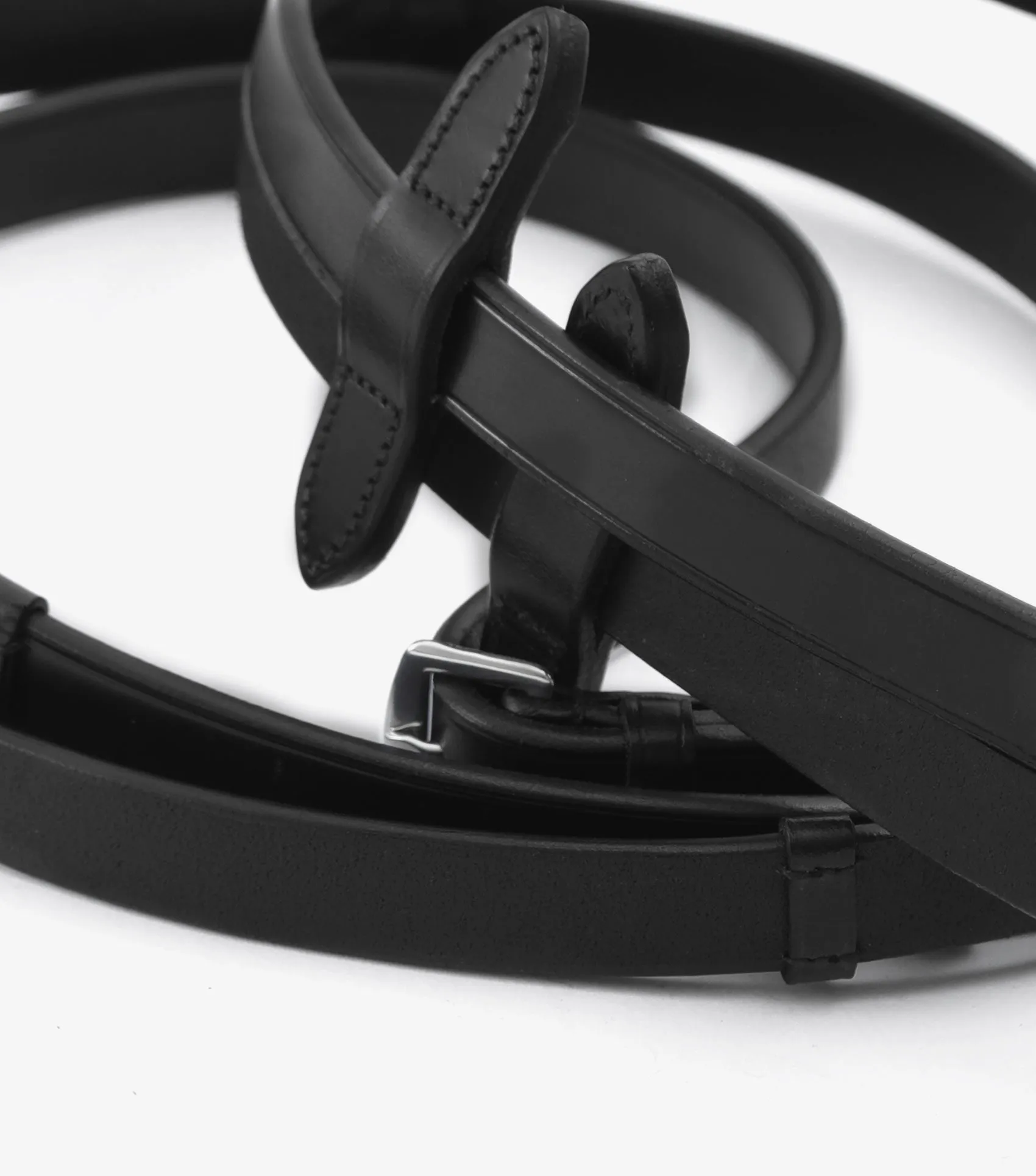 Matteo Leather Grip Reins Black