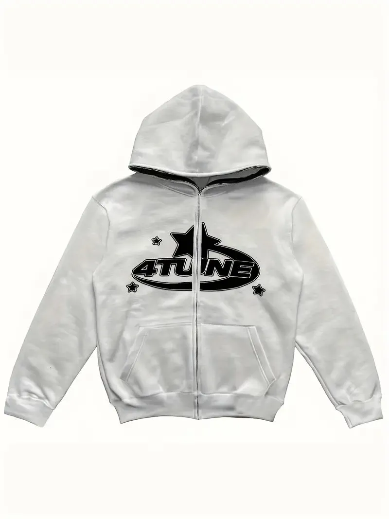 Max Style: Moderner Langarm-Kapuzenpullover für den aktiven Mann