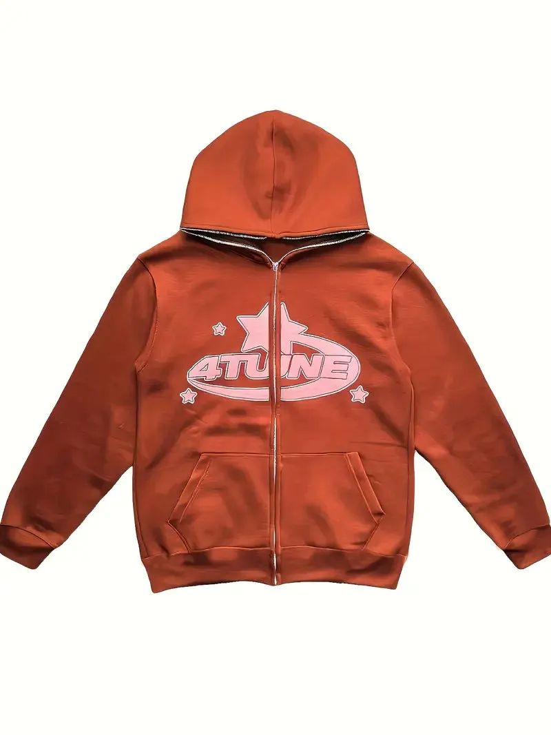 Max Style: Moderner Langarm-Kapuzenpullover für den aktiven Mann
