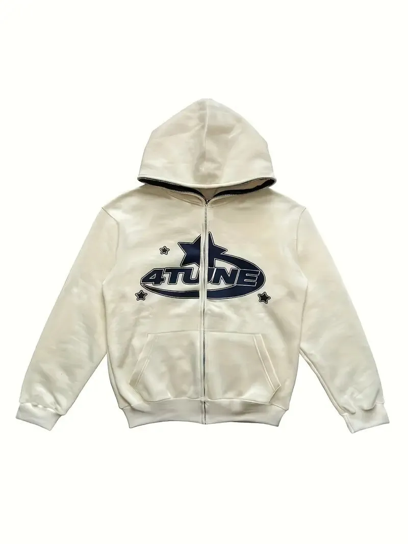 Max Style: Moderner Langarm-Kapuzenpullover für den aktiven Mann