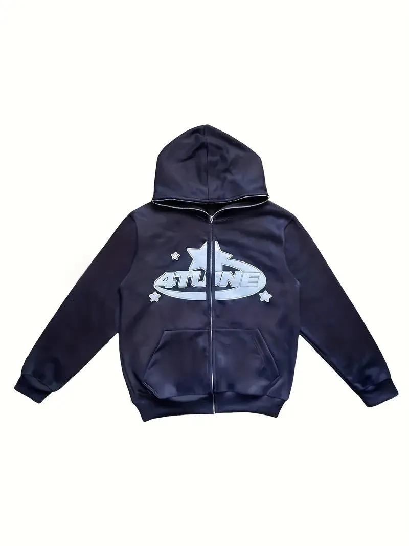 Max Style: Moderner Langarm-Kapuzenpullover für den aktiven Mann