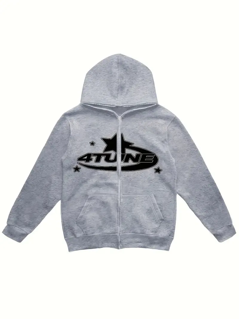 Max Style: Moderner Langarm-Kapuzenpullover für den aktiven Mann