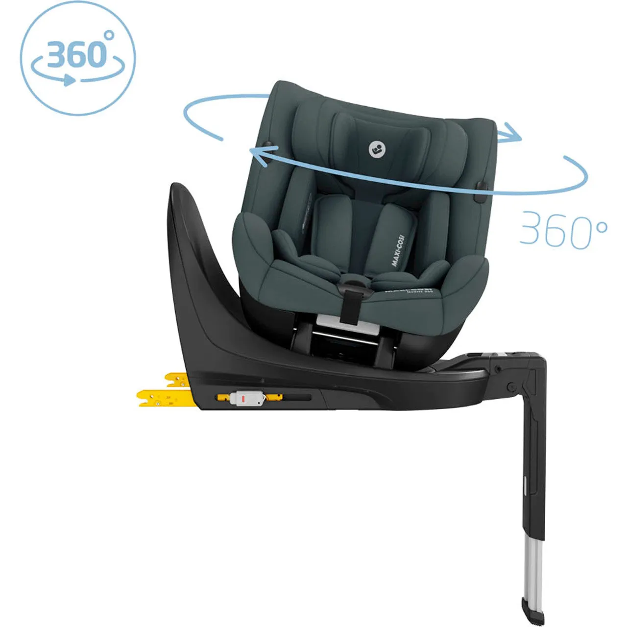 Maxi-Cosi Quartz 360 i-Size Car Seat - Full Graphite