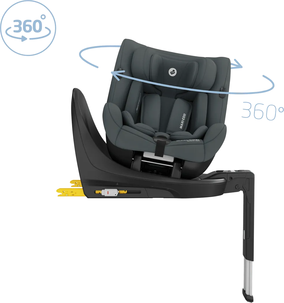 Maxi Cosi Quartz 360 i-Size Car Seat - Full Graphite