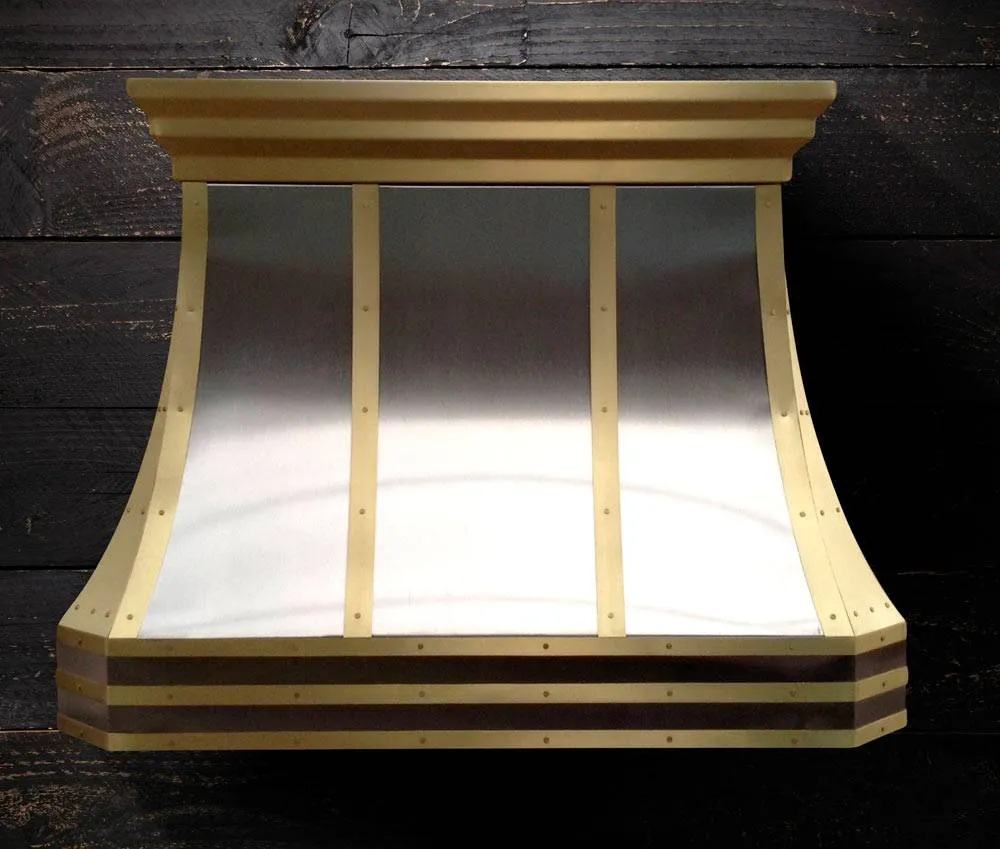 MAYA Brass & Stainless Steel Range Hood