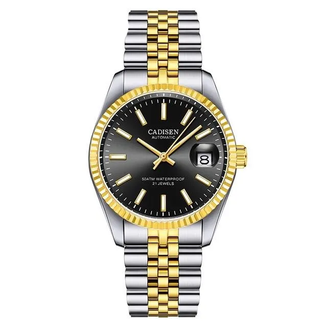 Mechanical Automatic Business Stainless Steel Waterproof  Men Watch
