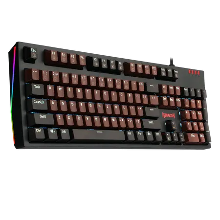 Mechanical Gaming Keyboard Ultra-Fast V-Optical Blue Switches, White Backlit