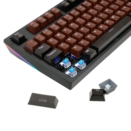 Mechanical Gaming Keyboard Ultra-Fast V-Optical Blue Switches, White Backlit