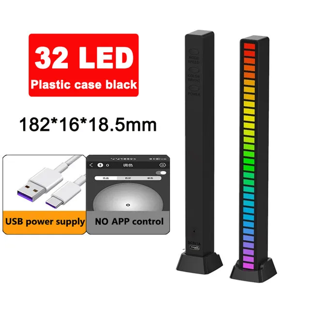 【Mega Sale!】RGB Voice-Activated Synchronous Rhythm Colorful Light