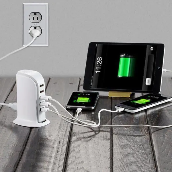 MegaDock - 6 Port USB Fast Charging Station