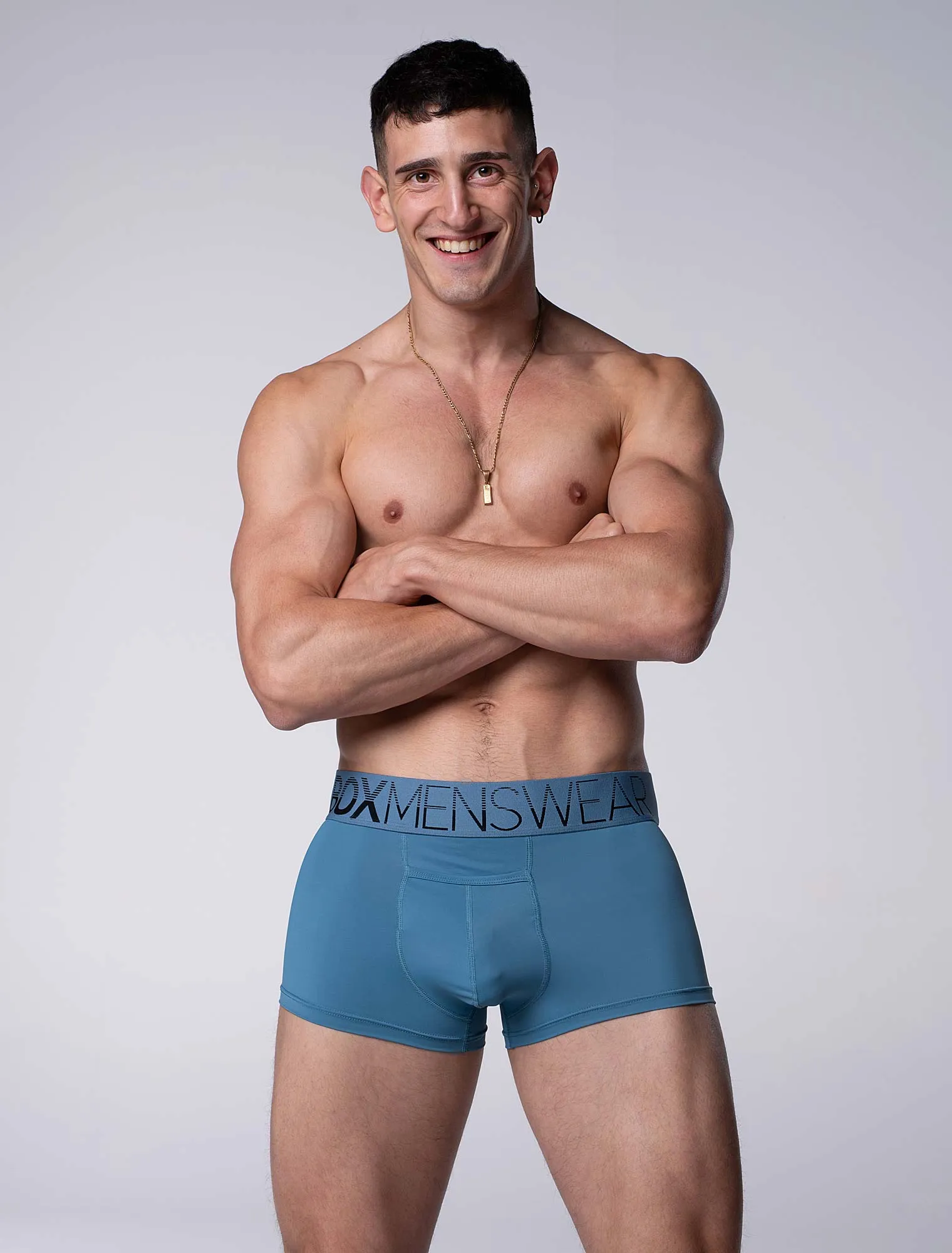 Mens Arched Keyhole Boxers - Oceanic Odyssey