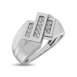 Men's Diamond Wedding Band - Available in 0.25 or 0.50 Carats in 10KT Gold